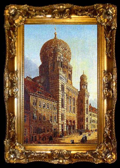 framed  unknow artist Berlin-Synagoge in der Oranienburger Strabe, ta009-2